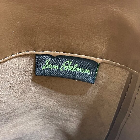 Sam Edelman Penny Leather Riding Boots Size 8 Whiskey Regular Calf Brown - Picture 11 of 12